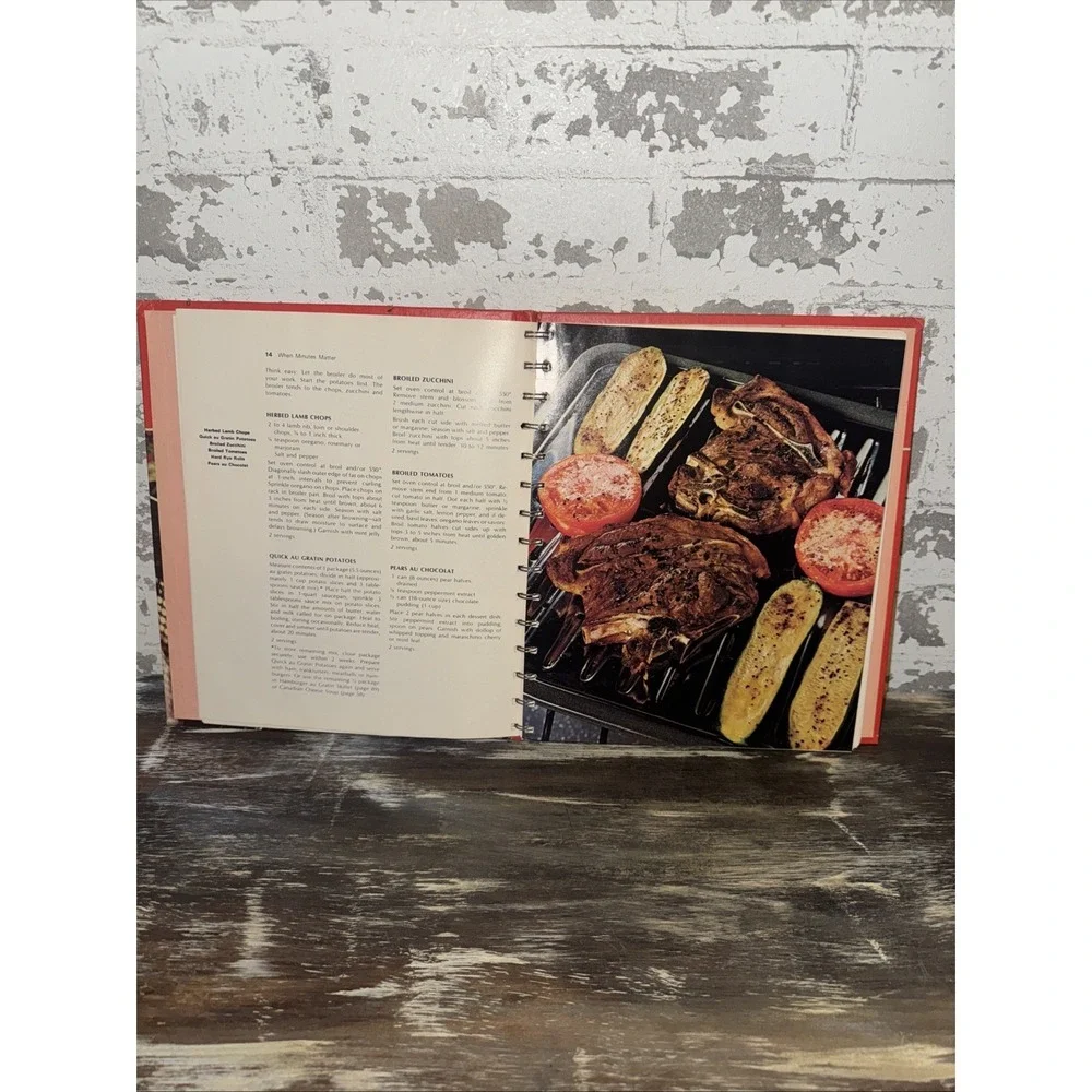 Betty Crocker's Dinner For Two Cookbook 1973 First Vintage Spiralbound Hardcover